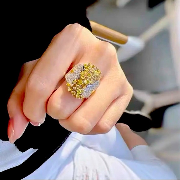 ✨✨Citrine Bouquet Ring✨Adjustable✨✨ - Picture 2 of 5